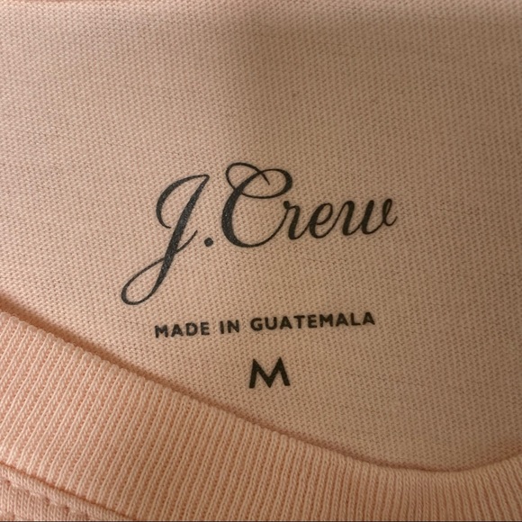 J CREW CHEST POCKET TEE SHIRT LONG SLEEVES SIZE MEDIUM - Picture 3 of 4